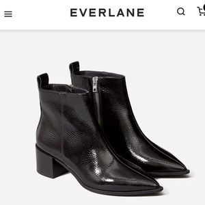SOLD OUT Everlane Boss Boot Patent Leather Booties